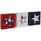 4.25" Stars & Stripes Americana Wooden Plaque Set